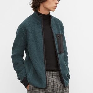 Bouclé Bomber - New With Tags - NEVER WORN - Dark Green